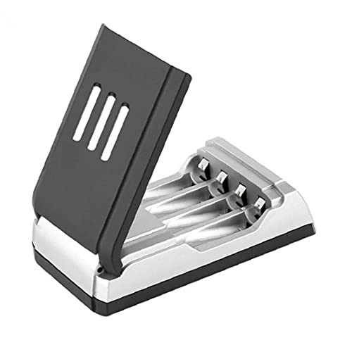 4-Slots Speedy LCD Display Battery Charger,Batteries Smart Charger for AA AAA Battery Charging Units-US Plug-