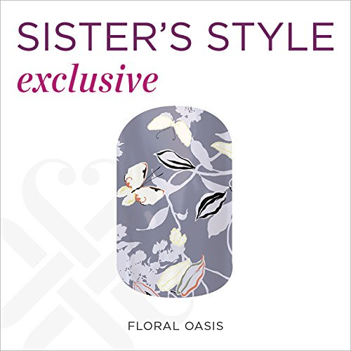 Jamberry Nail Wrap Floral Oasis -Retired Half Sheet-