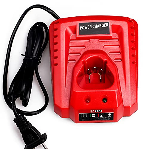 Lilocaja Replacement for Milwaukee 12V M12 Lithium-ion Battery Charger 48-59-2401, Compatible with Milwaukee 12V M12 Lithium-ion Battery 48-11-2402 48-11-2411 48-11-2412 48-11-2420 48-11-2460 Lilocaja Replacement for Milwaukee 12V M12 Lithium-ion Battery Charger 48-59-2401, Compatible with Milwaukee 12V M12 Lithium-ion Battery 48-11-2402 48-11-2411 48-11-2412 48-11-2420 48-11-2460