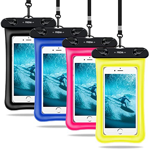 FRIENA Waterproof Phone Pouch Floating IPX8 Universal Waterproof Phone Case Underwater Dry Bags Compatible for iPhone 12/SE/11 Pro/XS Max/XR/X/8P Galaxy S20/S10/S9 Up to 6.9"