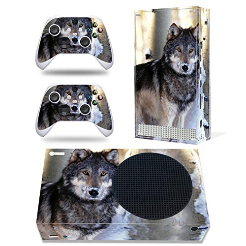 Skin for Xbox Series S, Whole Body Vinyl Decal Protective Cover Wrap Sticker for Xbox Series S Console and Wireless Controller -Xbox Series S, Wolf-