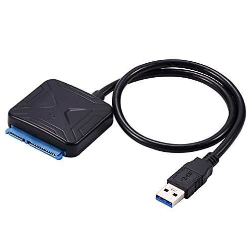 Lovbuy USB 3.0 to SATA Adapter Cable with UASP SATA to USB Converter for 2.5" or 3.5'' Hard Drives Disk HDD and Solid State Drives SSD