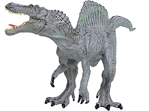 Gemini and Genius Spinosaurus Jurassic Park Dinosaur World Super Colossal Rex with Movable Mouth Realistic Dinosaur Figurine Storytelling, Birthday Cake Topper, Role Playing,Collection Dinos for Kids