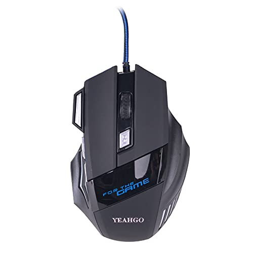 YEAHGO Gaming Mouse Wired Notebook Desktop Game USB Home Office Wired Mouse Business USB Mouse