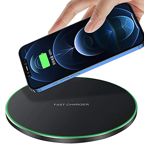 Wireless Charger, 20W Max Fast Wireless Charging Pad Compatible with Samsung Galaxy S21, S21 Ultra, S20, S20 fe, Note20, Google Pixel, LG Velvet 5, iPhone 12/11, Motorola -Qi Charger-