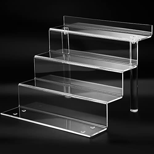 Clear Acrylic Display Riser Shelf for Funko POP, Perfume Organizer and Pokemon Amiibo Action Figure Holder, 9 in Makeup Organizer, Lego Collection Display Stand Clear Acrylic Display Riser Shelf for Funko POP, Perfume Organizer and Pokemon Amiibo Action Figure Holder, 9 in Makeup Organizer, Lego Collection Display Stand