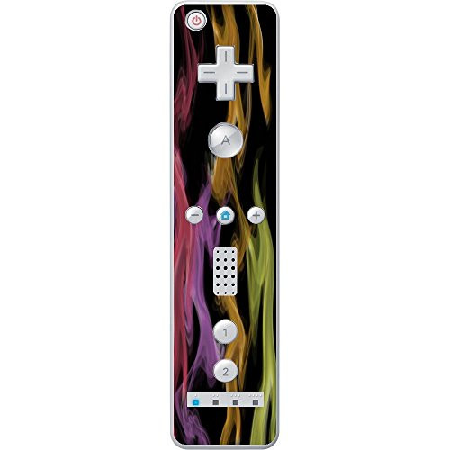 Multi Multiple Color Colorful Smoke Vinyl Decal Sticker Skin by Moonlight Printing for Wiimote Wii Controller