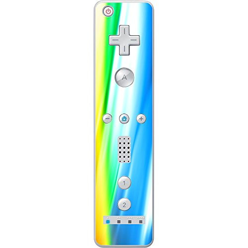 Yellow to Blue Artwork Design Vinyl Decal Sticker Skin by Moonlight Printing for Wiimote Wii Controller