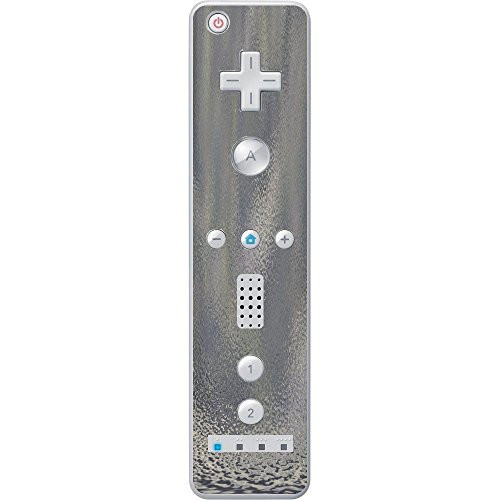 Melting Platinum Silver Texture Metal Background Vinyl Decal Sticker Skin by Moonlight Printing for Wiimote Wii Controller