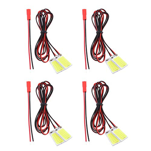 LoveinDIY 4pcs LED Strobe Lights for RC Drone Aircraft Models Night Flying Accessories