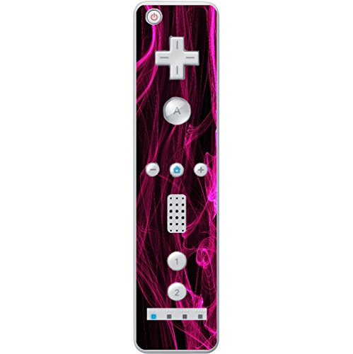 Pink Smoke Vinyl Decal Sticker Skin by Moonlight Printing for Wiimote Wii Controller