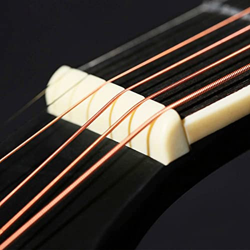 Performer Light Acoustic Guitar Strings Phosphor Bronze Coated Replacement Steel Guitar Strings for Acoustic Guitar Beginners Performers