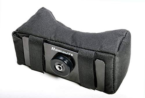 Hammers Soft Bean Bag V Mount Gun Rest Attachment with 1/4-20 and 3/8 Camera Thread for Positional Precision Tripod Shooting Sticks