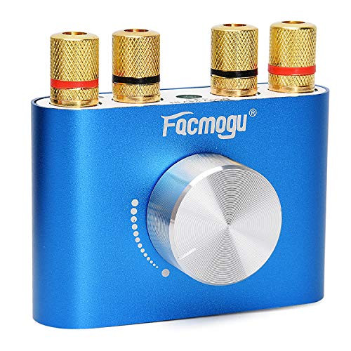 F900 Blue Audio Power Amplifier 50W + 50W, Mini Dual Channel Bluetooth 4.0 Stereo Amplifier Wireless Digital HiFi Audio Receiver DC 12V (Without Power Supply)