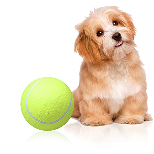 Hanpmy Big Tennis Ball Giant 9.5inch Dog Pet Toy Tennis Balls for Puppy Pet Training, Play, Exercise