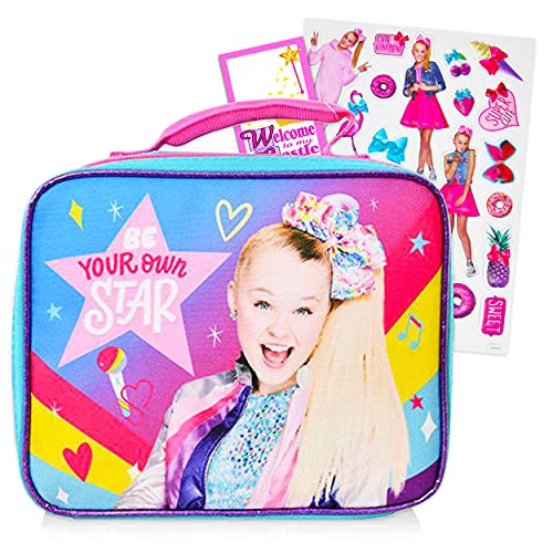 Jojo Siwa Lunch Box Bundle ~ Premium Insulated Jojo Siwa Lunch Bag For Girls, Kids With Bonus Stickers And More -Jojo Siwa School Supplies-