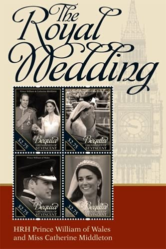 2011 Royal Wedding - Prince William  and  Kate Middleton, Collectible Sheet of 4 Stamps, Mint Never Hinged