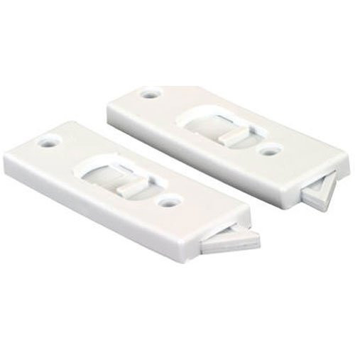 Slide-Co 172413 Spring Loaded Sliding Window Tilt Latch, White, 1-Pair