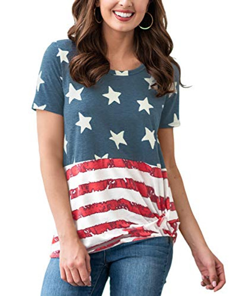 USA Flag Womens 4th of July American Flag Loose Tops Patriotic Casual Short Sleeve T Shirts USA Flag M USA Flag Womens 4th of July American Flag Loose Tops Patriotic Casual Short Sleeve T Shirts USA Flag M
