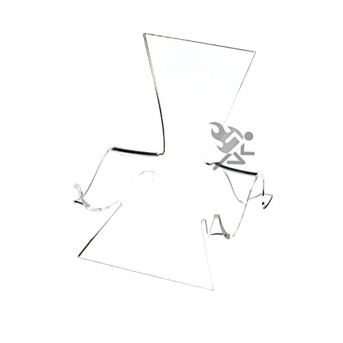 OnFireGuy 4-5/8" Clear Acrylic High Back Cradle Display Stand Easel with Deep Shelf Qty 1