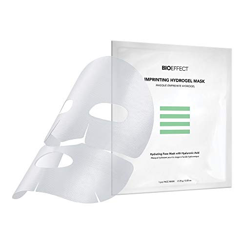 BIOEFFECT Imprinting Hydrogel Facial Skincare Mask with Hyaluronic Acid, Deeply Moisturizing, Skin Plumping and Fast Absorbing, a Hydrogel Sheet Mask Beauty Treatment, Alcohol-Free