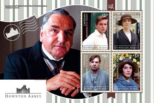 2014 - Downton Abbey Characters - Collectible Sheet of 4 Stamps - Mint Never Hinged