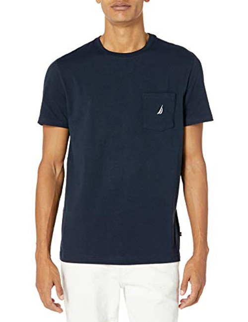 Nautica Men's Solid Crew Neck Short Sleeve Pocket T-Shirt, Navy, X-large Nautica Men's Solid Crew Neck Short Sleeve Pocket T-Shirt, Navy, X-large