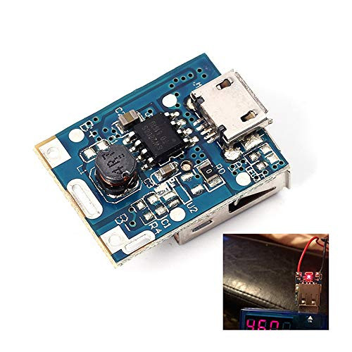 5pcs 5V Step-Up Power Module Lithium Battery Charging Protection Board Boost Converter LED Display USB for DIY Charger 134N3P