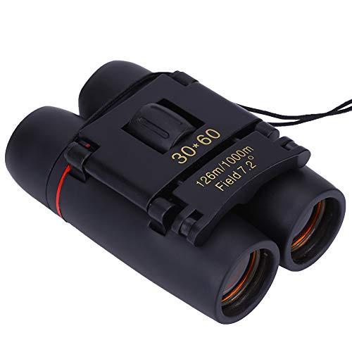 Yencoly Black Binocular Portable Binocular 1PCS 30 60 Rainproof Dual Focusing Binoculars Metal Binoculars Stable Star Observation for Bird Watching