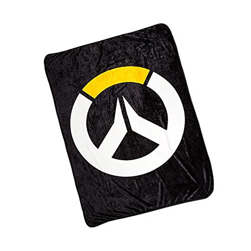 Surreal Entertainment Overwatch Logo Fleece Throw Blanket Comforter | 45" x 60" Inches| Warm and Soft