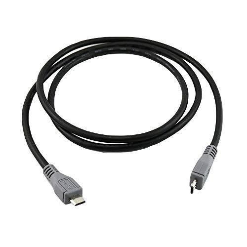 Lysee Data Cables - 1x Micro USB B Male to Micro USB B Male Plug OTG Converter Adapter Data Cable Cord 20cm/50cm/1m - -Cable Length: 1m-