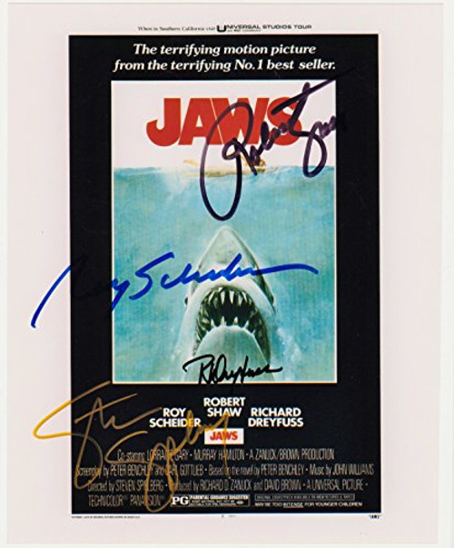 JAWS, Classic Movie 8 X 10 Cast Autograph Photo Display on Glossy Photo Paper