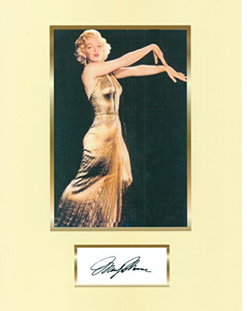Marilyn Monroe 8 X 10 Photo Display Autograph on Glossy Photo Paper