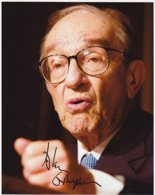 Alan Greenspan 8 X 10 Photo Display Autograph on Glossy Photo Paper