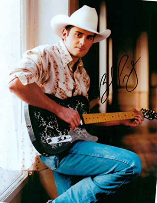 Brad Paisley 8 X 10 Photo Display Autograph on Glossy Photo Paper