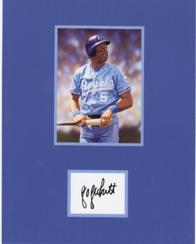 George Brett Autograph Reprint 8 X 10 Photo Display on Glossy Photo Paper