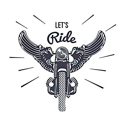 Tattoo design 6 Sheets Temporary Tattoos Vintage Motorcycle Wings Temporary tattoo Neck Arm Chest for Women Men Adults 3.7 X 3.7 Inch