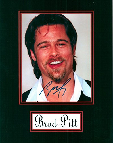 Brad Pitt 8 X 10 Photo Autograph Display on Glossy Photo Paper