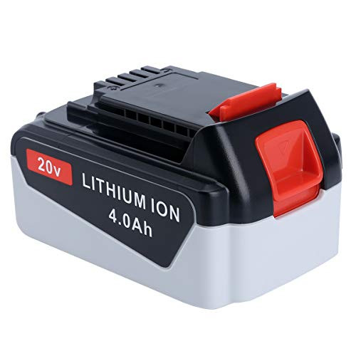 Epowon LBXR20 20-Volt 4.0Ah Lithium Replacement Battery for BLACK+DECKER MAX LB20 LBX20 LBXR2020-OPE LB2X4020 LB2X4020-OPE