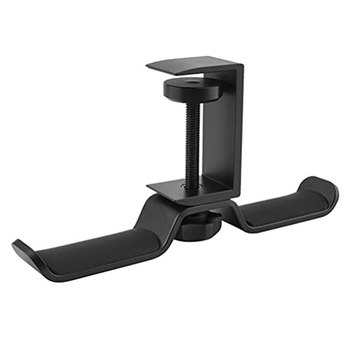 DOITOOL Headphone Mount Under- desk Headphone Stand Aluminum Alloy Headphone Hook Holder Hanger Dual Headset Stand For All Headphones Black DOITOOL Headphone Mount Under- desk Headphone Stand Aluminum Alloy Headphone Hook Holder Hanger Dual Headset Stand For All Headphones Black
