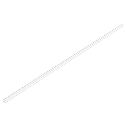 uxcell 2pcs Clear Rigid Tubing 5mm-3/16''- ID x 6mm-1/4''- OD x 1.64Ft Length Round Plastic Polycarbonate Tube
