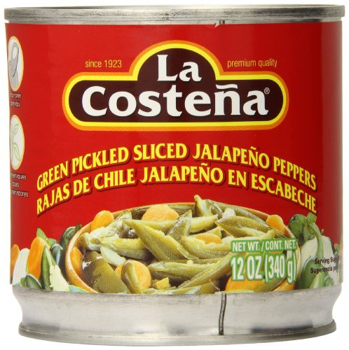 La Costena Sliced Jalapeno, 12 Ounce -Pack of 12-