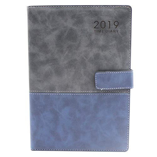 2019 PU Leather Calendar Year Monthly Weekly Schedule Organizer 365 Days Daily Planners A5 Agenda Notebook