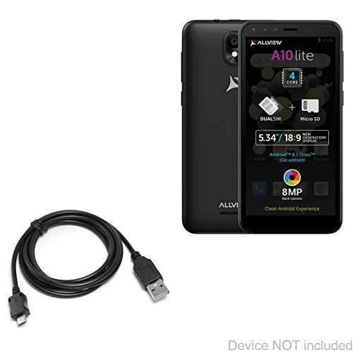 Allview A10 Lite Cable, BoxWave [DirectSync Cable- Durable Charge and Sync Cable for Allview A10 Lite