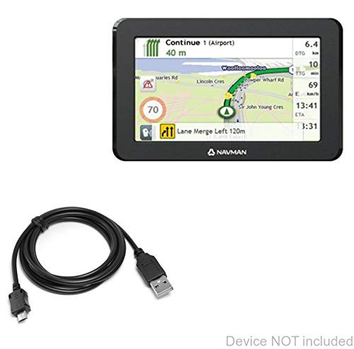 Navman MYTRUCK II Cable, BoxWave [DirectSync Cable- Durable Charge and Sync Cable for Navman MYTRUCK II
