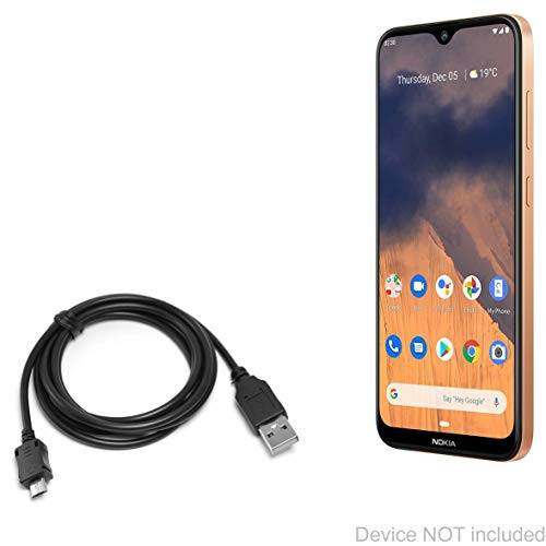 Nokia 2.3 Cable, BoxWave [DirectSync Cable- Durable Charge and Sync Cable for Nokia 2.3