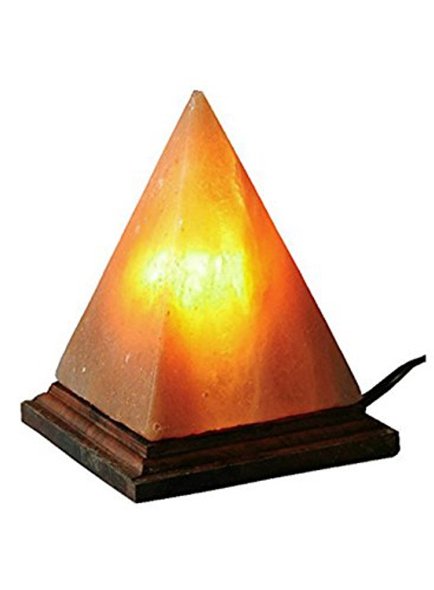 Pyramid Himalayan Salt Rock Lamp with Dimmer Switch Pink Sea Salt Crystas, by JIC Gem (PS01) 7" / 4-5 Lb Pyramid Himalayan Salt Rock Lamp with Dimmer Switch Pink Sea Salt Crystas, by JIC Gem (PS01) 7" / 4-5 Lb