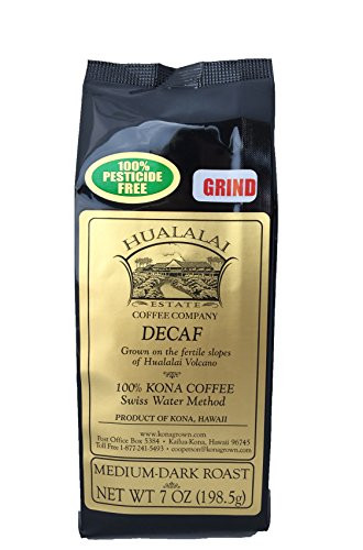 Hualalai Estate Coffee 100% Kona Coffee DECAF 7 oz Ground