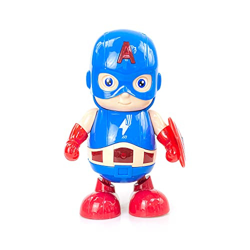 DIMUAT Dancing Captain America with Shield, Legends Captain America Exclusive 6" inch Action Figure Gift Toys for Kids