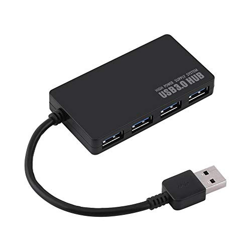 Multi Ports 4-Port USB 3.0 Hub, Portable Super Speed USB Data Charging Hub Splitter, Smart Charging HUB Adapter for Laptop Computer